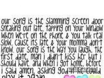 Finished Our Song Lyrics Wallpaper