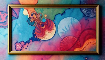 Framed Wallpaper As Art