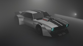 Camaro Gets Cyberpunk Widebody Rendering Big V8 With