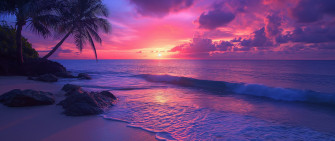 Pink Beach Wallpaper On