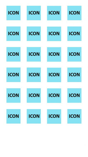 iPhone Wallpaper Template With Grid