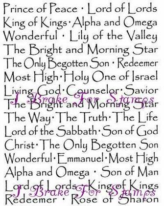 Names Of Jesus Background