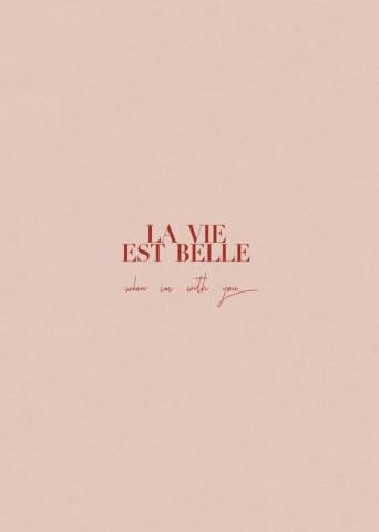 La Vie Est Belle Wallpaper Words iPhone