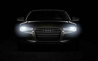 Audi Headlights Wallpaper Stock Photos