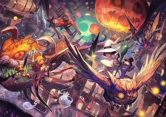 Yellow Blue And Red Floral Textile Anime Halloween HD