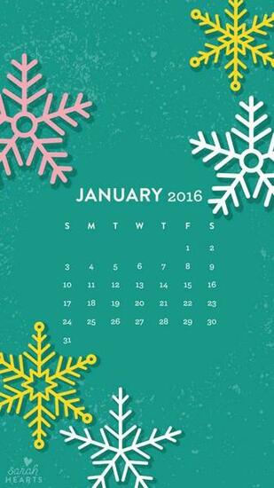 January Calendar Wallpaper Sarah Hearts