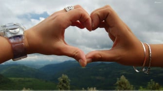 Heart In Hands Wallpaper Top