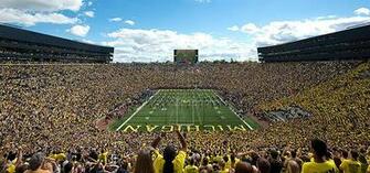 Michigan Stadium Wallpaper Night