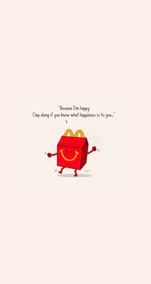 Happy Cute Inspirational Quotes iPhone Wallpaper