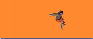Minimal Orange Desktop