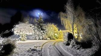 Wallpaper Street For Home In Winter X Full HD