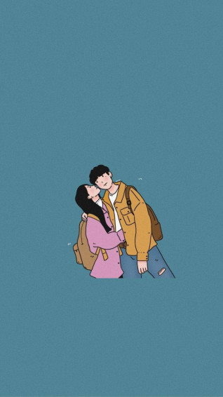 Cute Couples Cartoon Picture Wallpaper