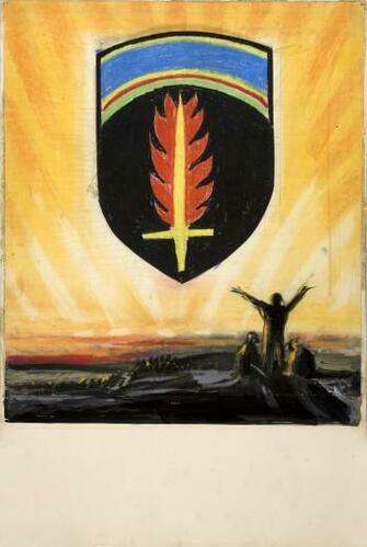 File Inf3 Unity Of Strength Shield With Flaming Sword On