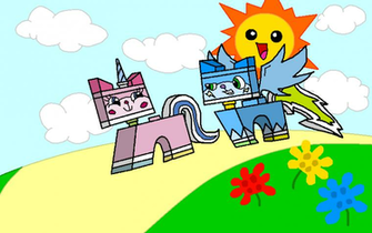 Unikitty And Pegakitty By Doublebellxy