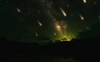 Meteor Shower Wallpaper Myspace Background