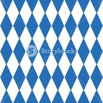Oktoberfest Checkered Background And Bavarian Flag Pattern Eps