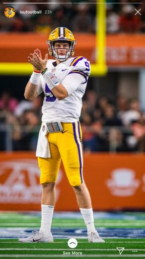 Joe Burrow Lsu Tiger Stadium Tigers Football