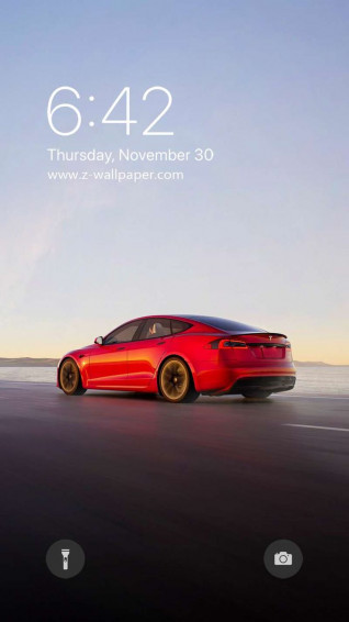 Z Wallpaper Tesla Model S Car Mobile Phone In