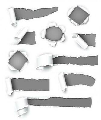Set Of Torn Paper Banner Vector Over Millions Vectors Stock
