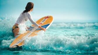 Surf Girl Wallpaper HD Cool IwallHD