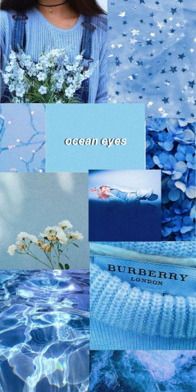Light Blue Aesthetic Glam Wallpaper Image