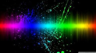 Rainbow Color Splatter Wallpaper Background