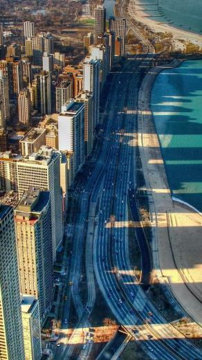 Chicago Beach iPhone 5s Wallpaper iPad