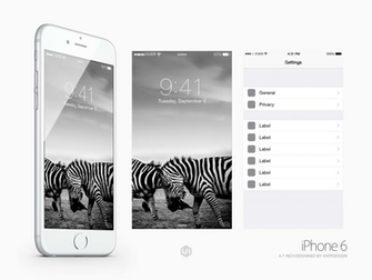 iPhone Plus Ui Kit Psd Vector Icons