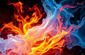 Cool Fire And Ice Wallpaper