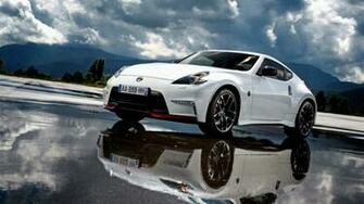 White Nissan 370z Reflections HD Wallpaper Wallpaperfx