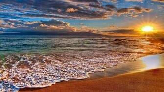HD Sunset Beaches Background Net