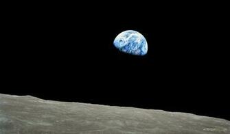 Earth From Moon Widescreen Wallpaper