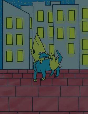 Manectric With Background By Shiningsilverdragon