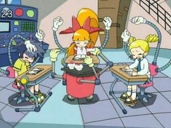 Powerpuff Girls Z Image Ppgz Doing Homework HD Wallpaper
