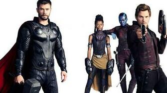 HD Avengers Infinity War Thor Stan Lord Nebula