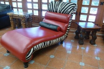 Larissa Gomes In Zebra Lounge