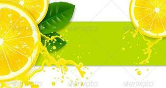 Lemon Background Decorative Vectors