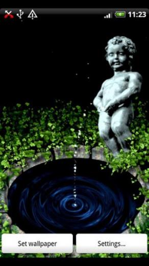 Tags Funny Fountain Live Wallpaper Mobile Theme Android