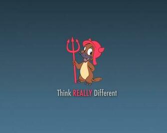 Apple Wallpaper Funny Mac Background Comic Devil On