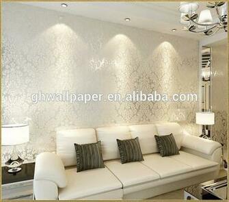 Wall Paper Design Home Decor 3d Wallpaper Silver Metallic
