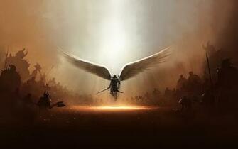 Wallpaper Tyrael Diablo