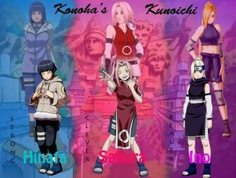 Hinata Sakura And Ino Wallpaper Anim