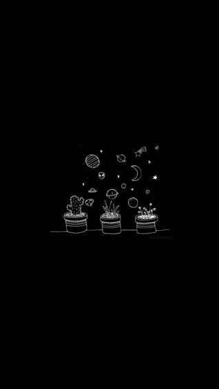 Ameliaannda On Lockscreen Black Aesthetic Wallpaper