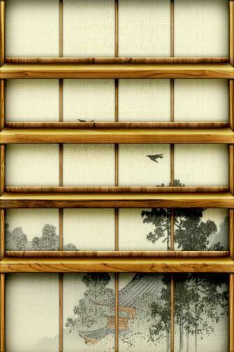 Asian Icon Shelf iPhone Wallpaper