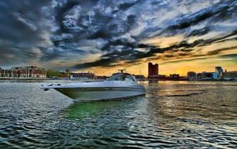 City Boats Full HD Nature Background Wallpaper For Laptop Widescreen