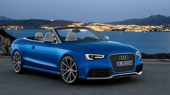 Beautiful Blue Audi Car At Sunset HD Auto Wallpaper