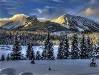 Winter Mountain Desktop Wallpaper
