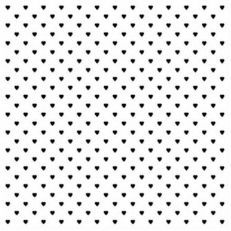 Black And White Hearts Pattern Cut Outs