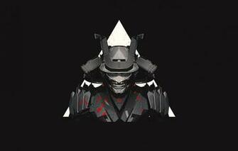 Wallpaper Minimalism Background Samurai Art Illustration