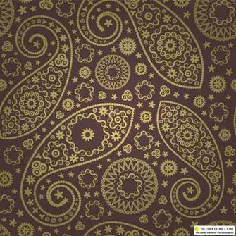 Stock Vector Paisley Floral Background Art With And